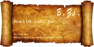 Buella Zsóka névjegykártya